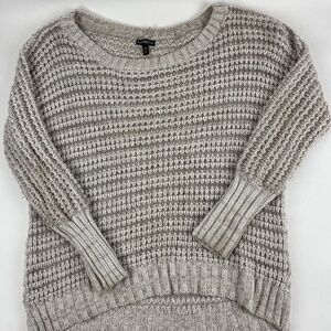 Express Sweater Womens Medium Gray Chunky Knit